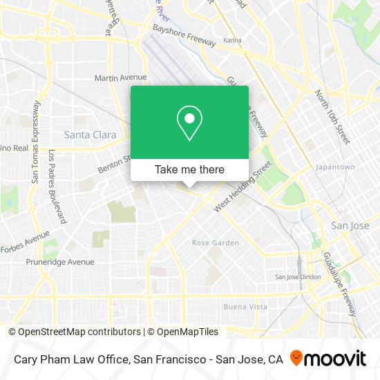 Mapa de Cary Pham Law Office