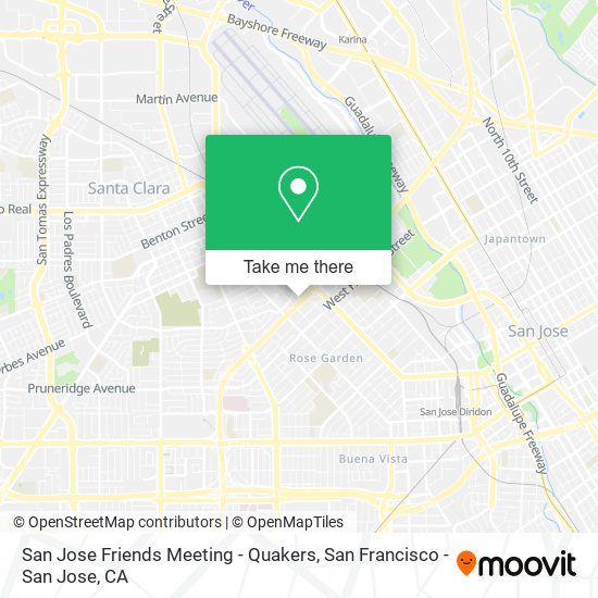 San Jose Friends Meeting - Quakers map