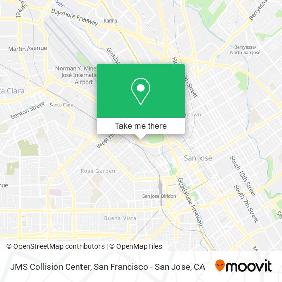 JMS Collision Center map