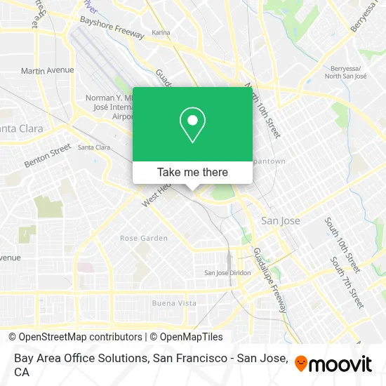 Bay Area Office Solutions map