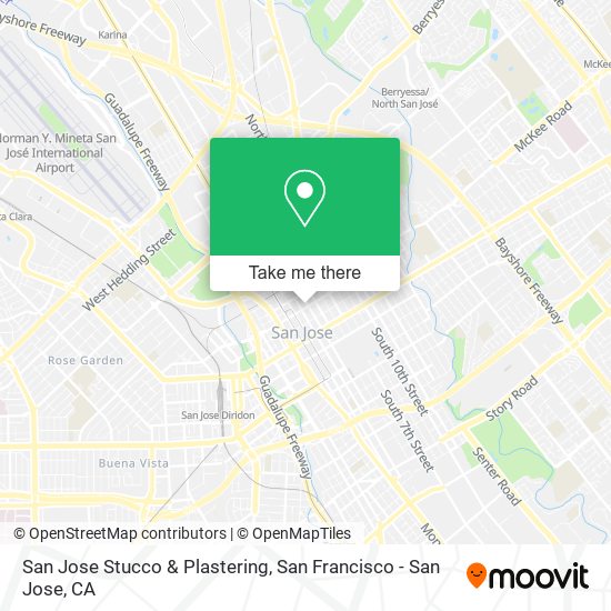 San Jose Stucco & Plastering map