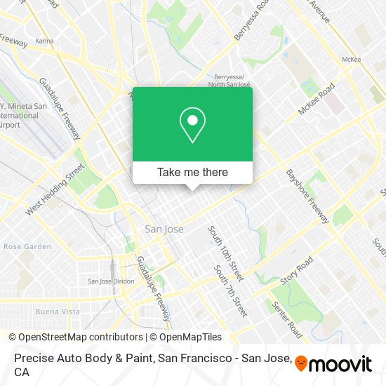 Precise Auto Body & Paint map