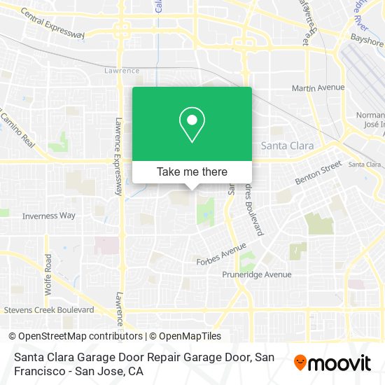 Mapa de Santa Clara Garage Door Repair Garage Door