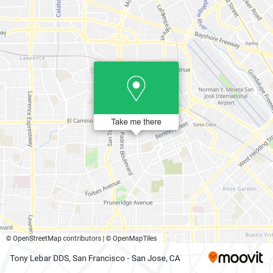 Tony Lebar DDS map