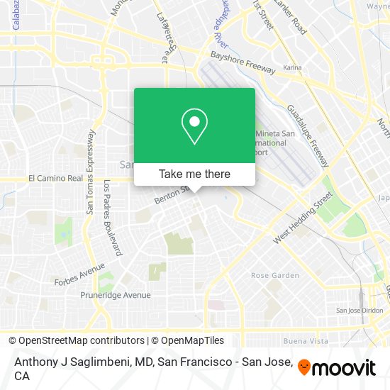 Anthony J Saglimbeni, MD map