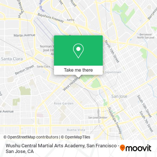 Mapa de Wushu Central Martial Arts Academy