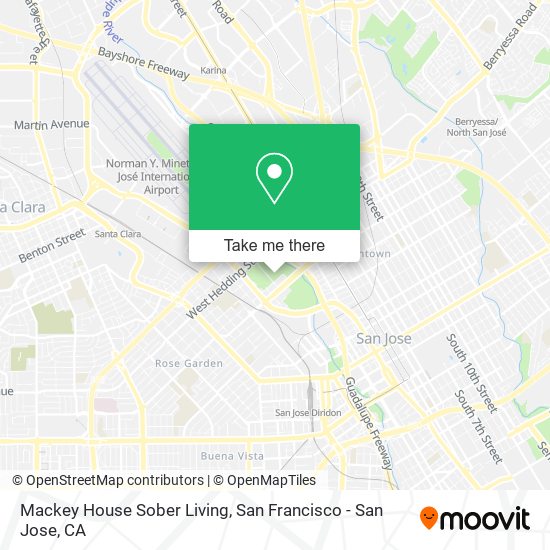 Mapa de Mackey House Sober Living