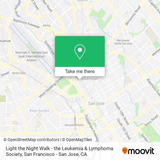 Mapa de Light the Night Walk - the Leukemia & Lymphoma Society