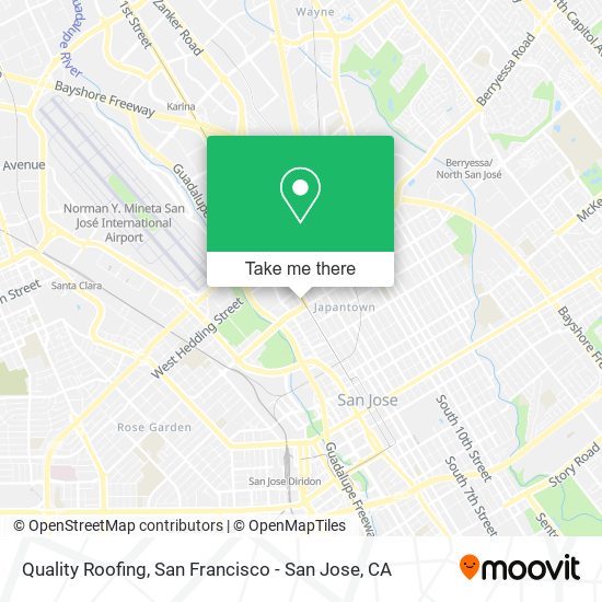 Quality Roofing map