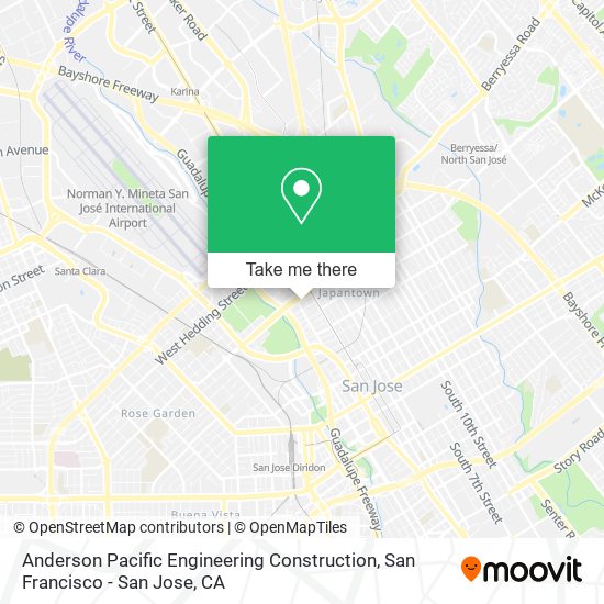 Anderson Pacific Engineering Construction map