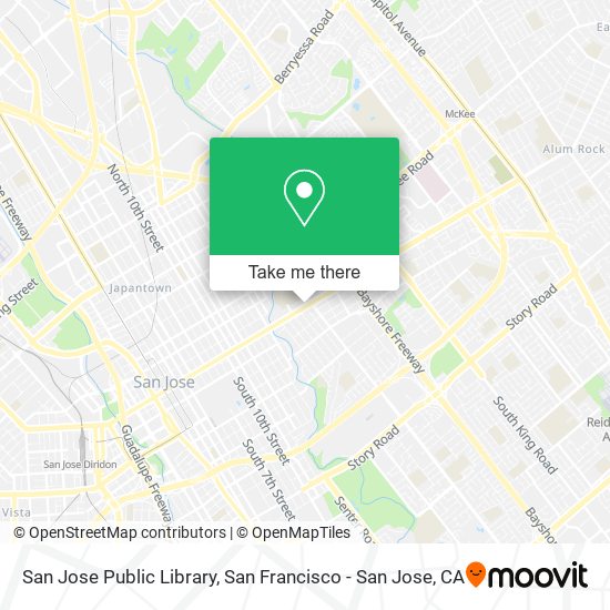 San Jose Public Library map