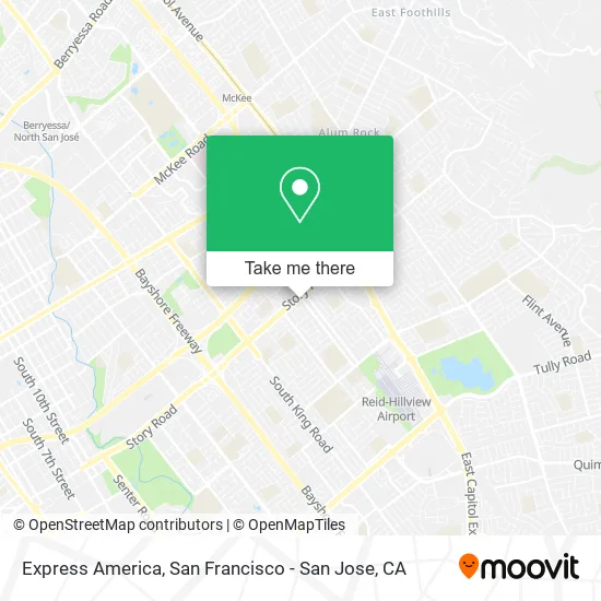 Mapa de Express America