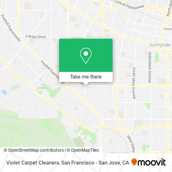 Violet Carpet Cleaners map