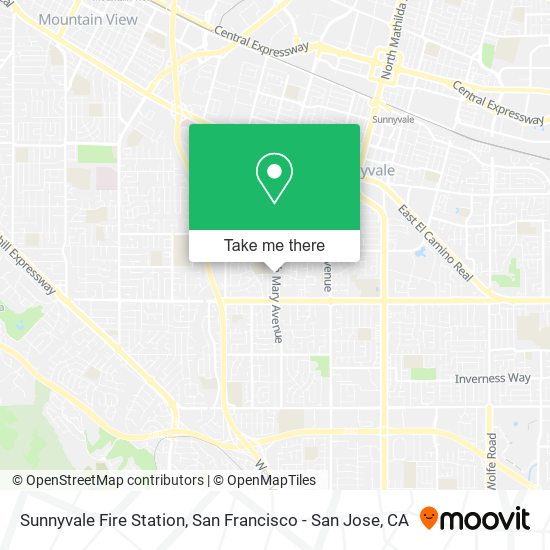 Sunnyvale Fire Station map