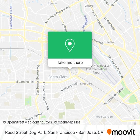 Reed Street Dog Park map