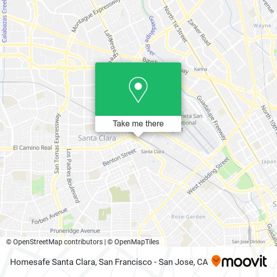 Mapa de Homesafe Santa Clara