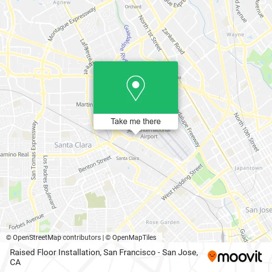 Mapa de Raised Floor Installation