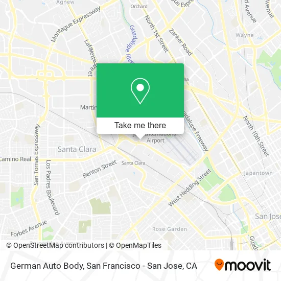 German Auto Body map