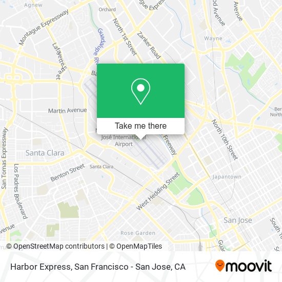 Mapa de Harbor Express