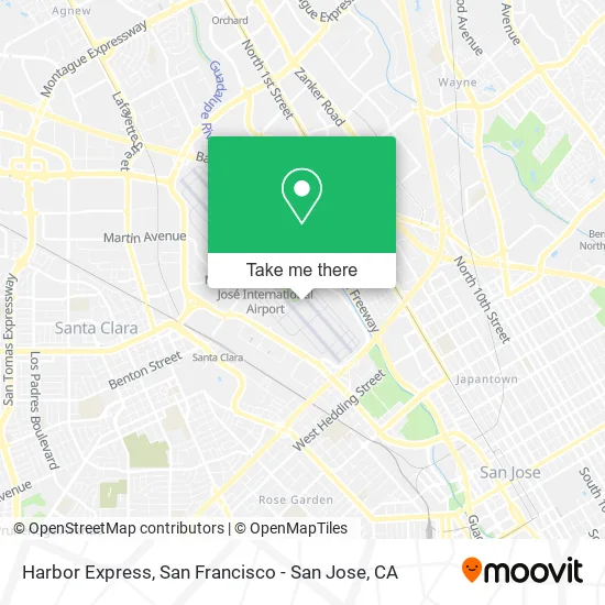 Mapa de Harbor Express