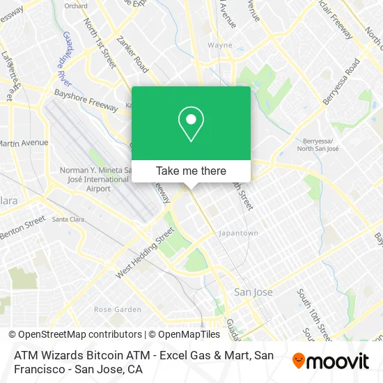 ATM Wizards Bitcoin ATM - Excel Gas & Mart map