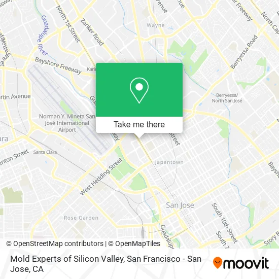 Mold Experts of Silicon Valley map