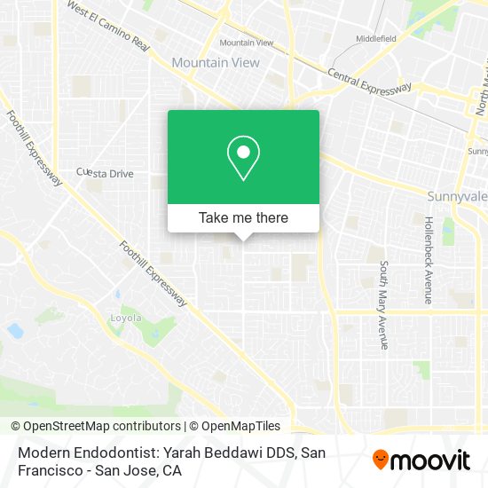 Mapa de Modern Endodontist: Yarah Beddawi DDS