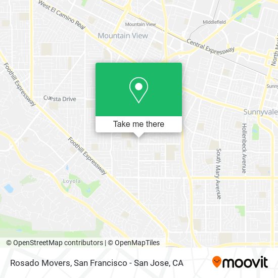 Mapa de Rosado Movers