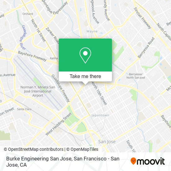 Mapa de Burke Engineering San Jose
