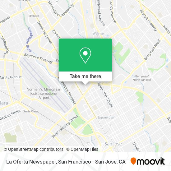 La Oferta Newspaper map