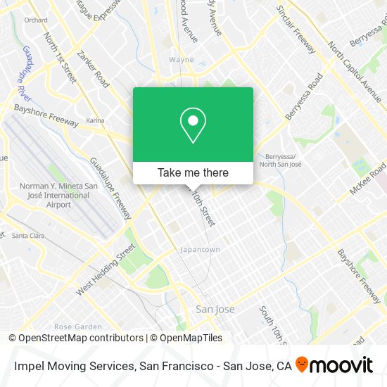 Impel Moving Services map