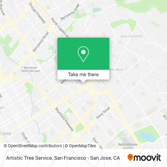 Artistic Tree Service map