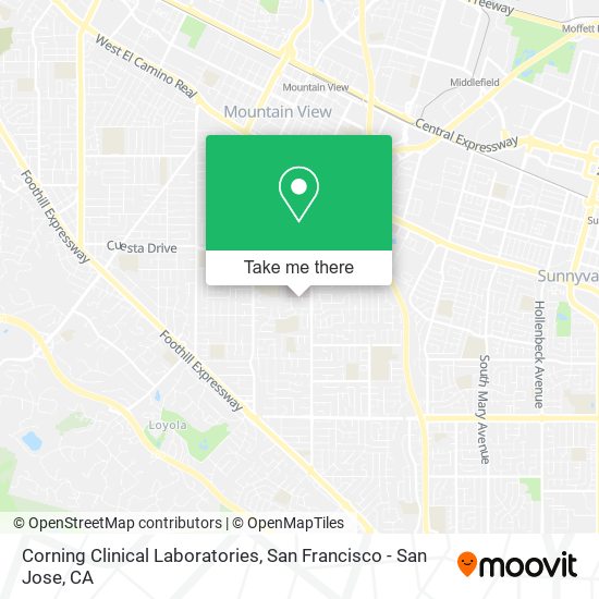 Mapa de Corning Clinical Laboratories