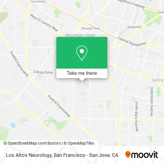 Los Altos Neurology map