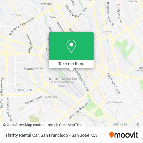 Thrifty Rental Car map