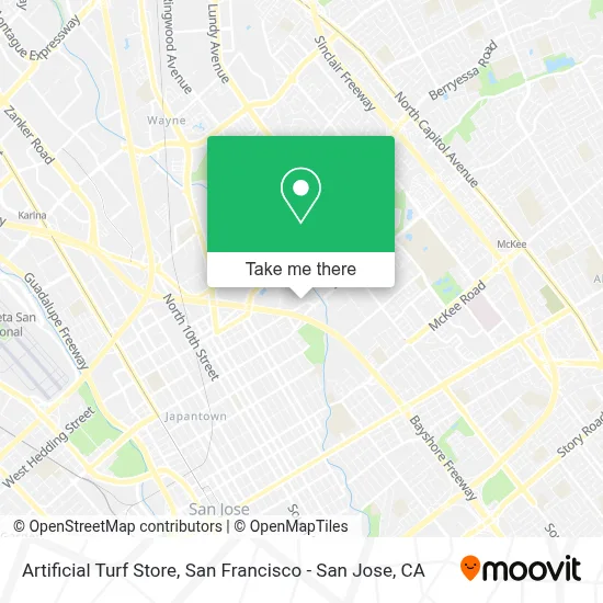 Artificial Turf Store map