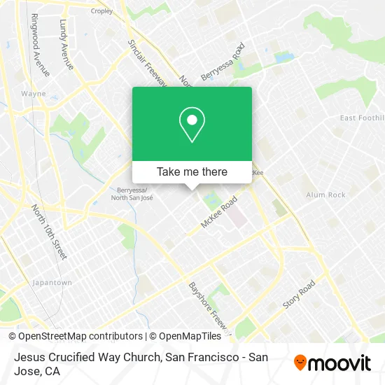 Mapa de Jesus Crucified Way Church