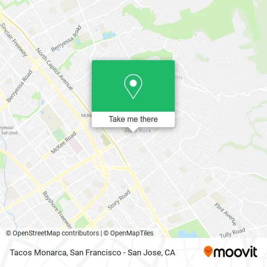 Tacos Monarca map
