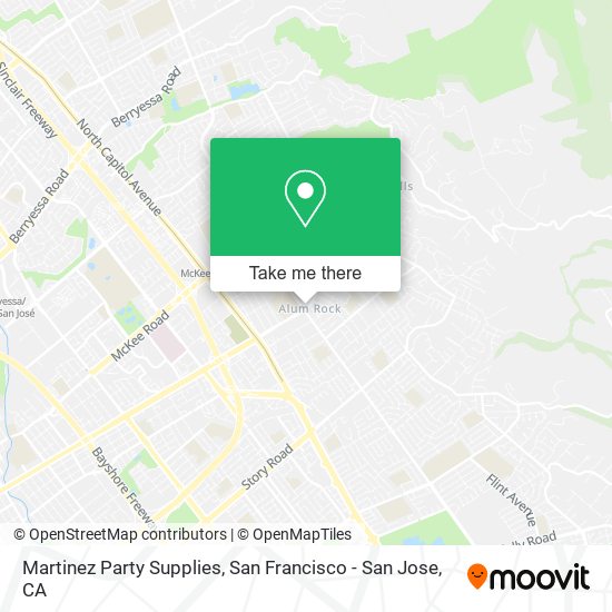 Mapa de Martinez Party Supplies