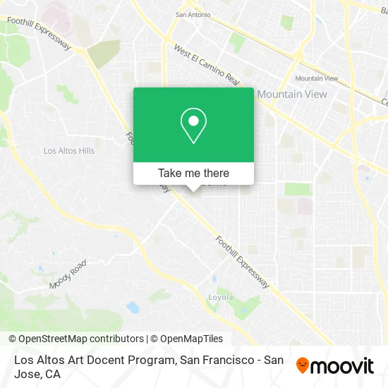 Los Altos Art Docent Program map