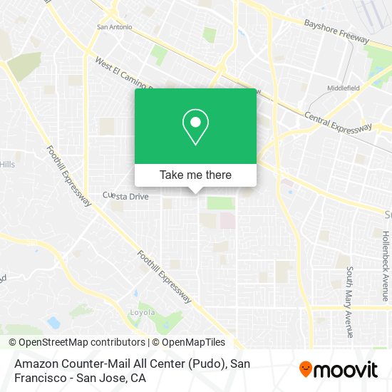 Mapa de Amazon Counter-Mail All Center (Pudo)