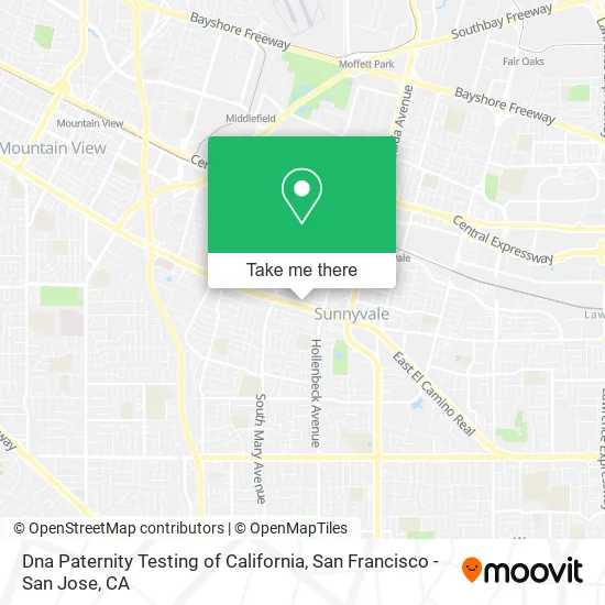 Mapa de Dna Paternity Testing of California