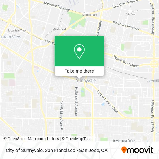 City of Sunnyvale map