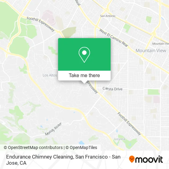 Endurance Chimney Cleaning map