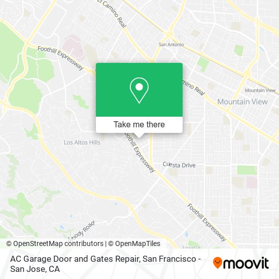 AC Garage Door and Gates Repair map