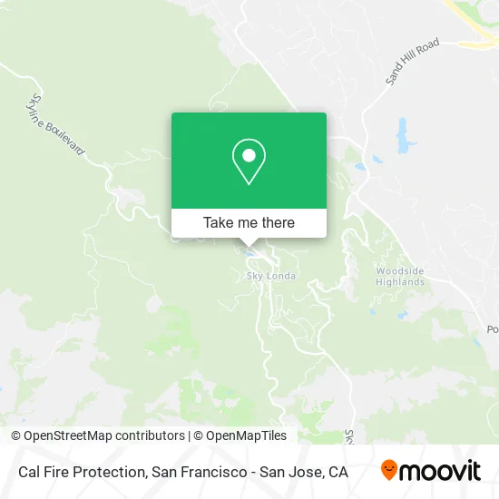 Cal Fire Protection map