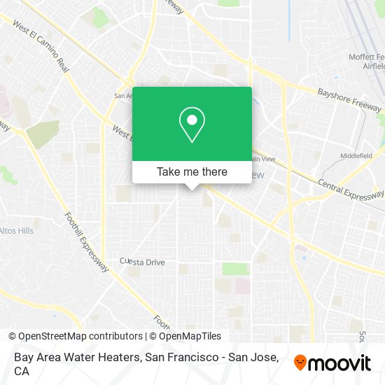 Mapa de Bay Area Water Heaters