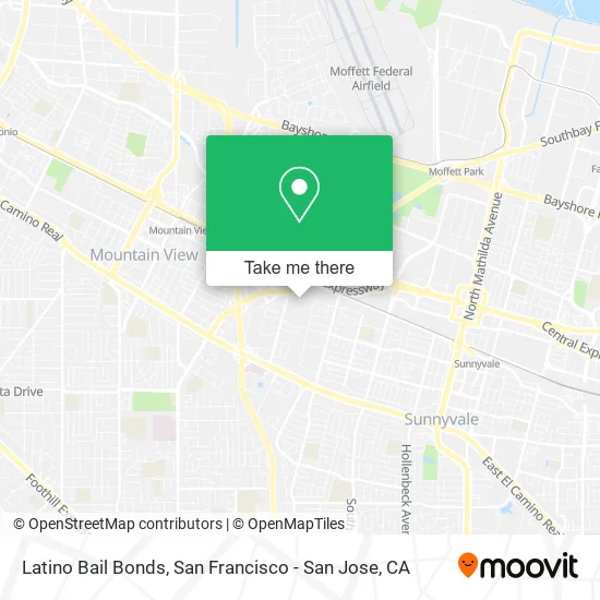 Latino Bail Bonds map