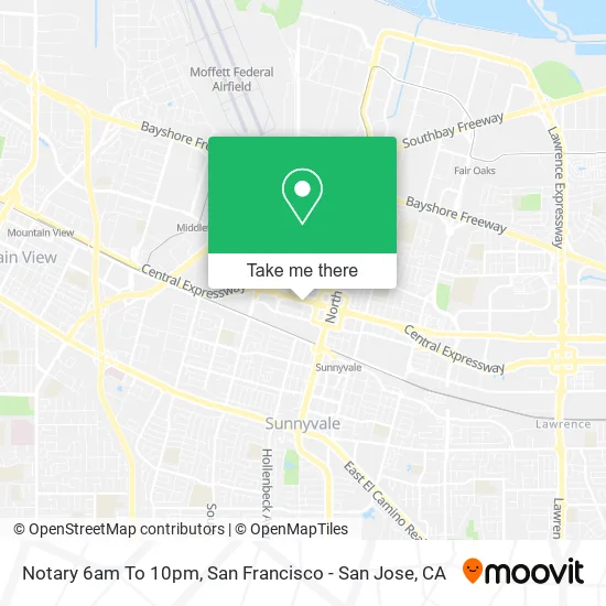 Mapa de Notary 6am To 10pm