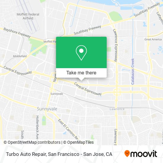 Turbo Auto Repair map